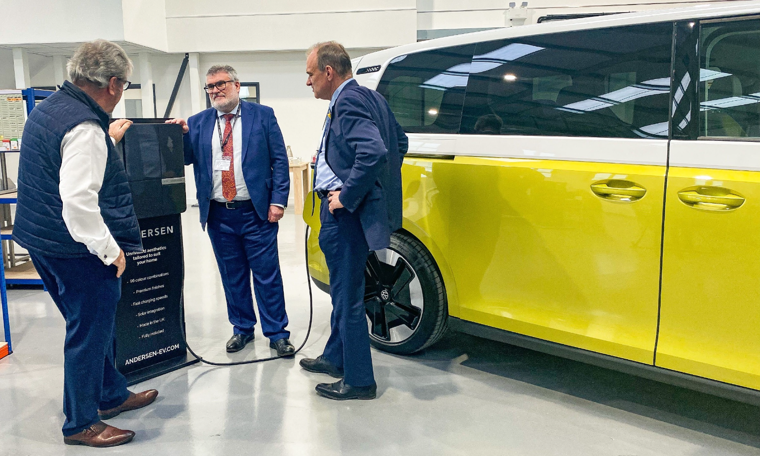 Sir Ed Davey visits Andersen/EVIOS production facilities